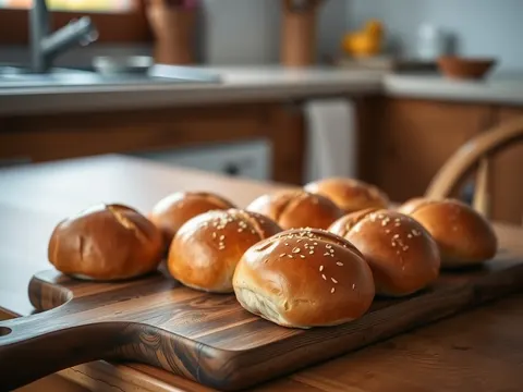 Brötchen mit Körnern – Frühstücksbrötchen über Nacht