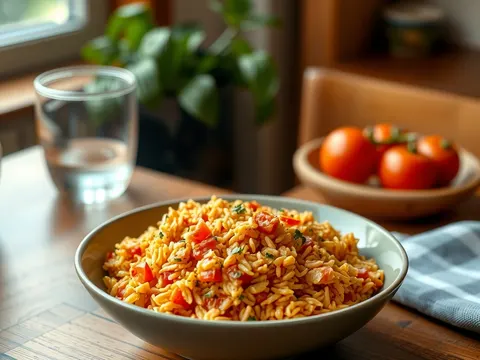 Tomatenrisotto – cremig mit Gemüsebrühe und Basilikum