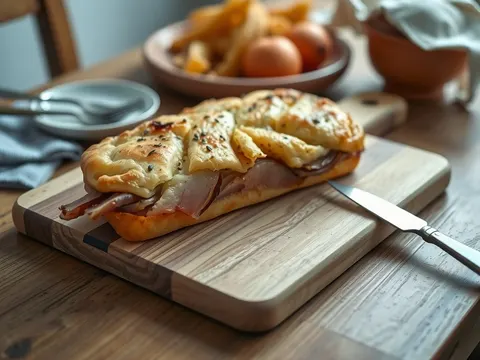 Zwiebelkuchen nach schwäbischer Art mit Speck und Kümmel