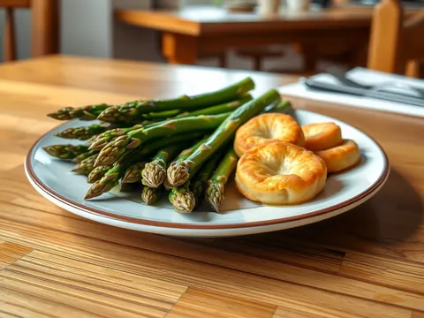 Kratzete mit Spargel – badische Pfannkuchen-Fetzen