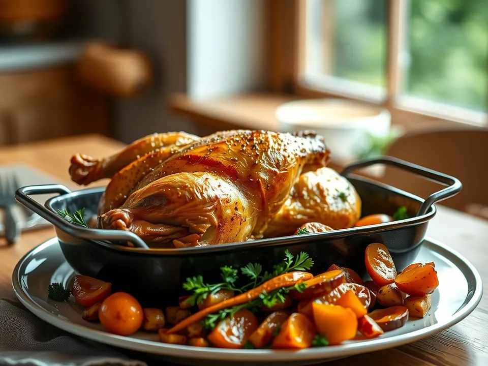 Brathähnchen Rezept – knusprig aus dem Ofen
