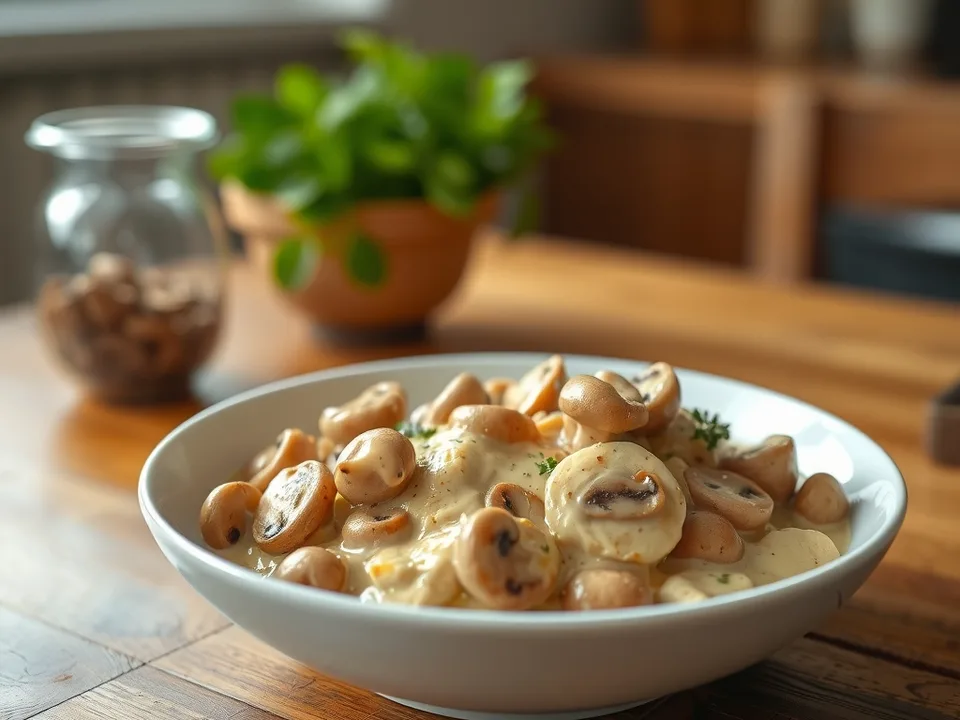 Hühnerfrikassee Rezept – aus Resten vom Brathähnchen