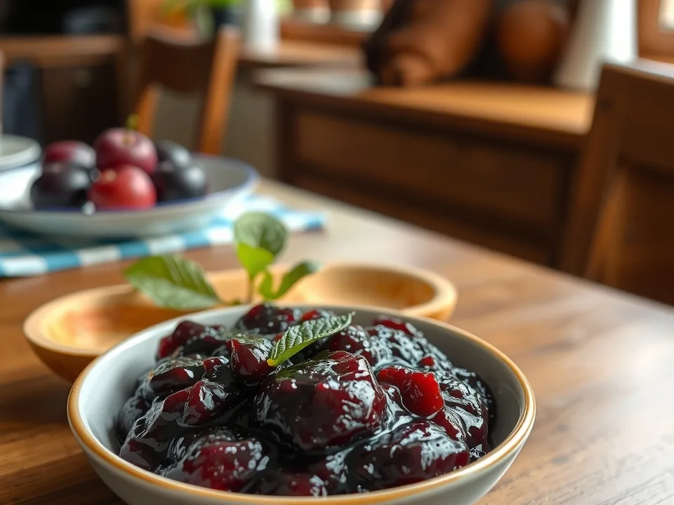 Zwetschgenmarmelade ohne Zucker – lange eingekocht